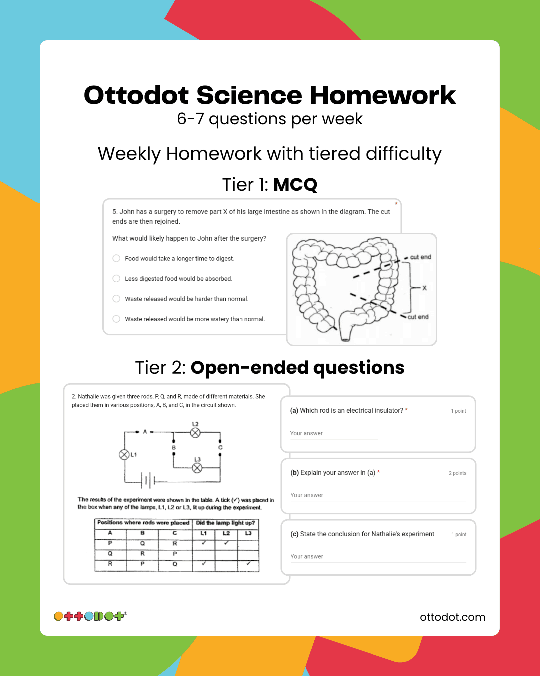 Ottodot Science homework example