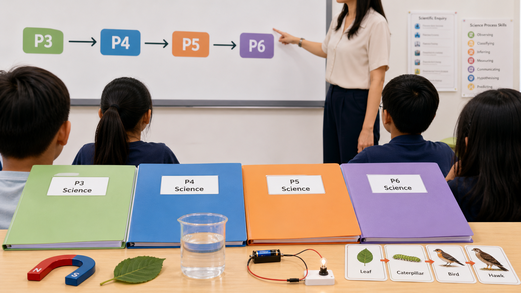 Primary Science Topics by Level: P3 to P6 MOE Guide for Parents cover image