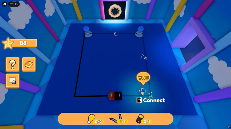 Ottodot Roblox-style game task for practising a Math concept